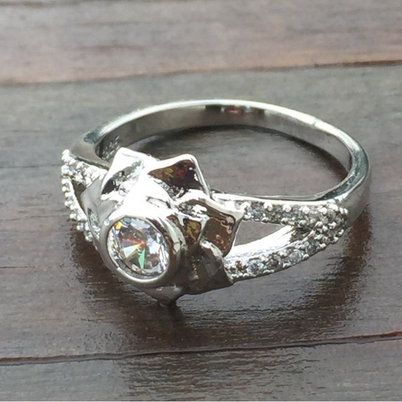 Lotus flower ring Cubic zirconia S925 Silver size 6 brand new - Picture 13 of 13